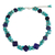 Lapis lazuli beaded necklace, 'Mystic Muse' - Handcrafted Lapis and Turquoise Colored Necklace thumbail