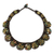 Agate beaded necklace, 'Daisy Melody' - Agate and Brass Hand Crocheted Necklace thumbail