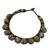 Agate beaded necklace, 'Daisy Melody' - Agate and Brass Hand Crocheted Necklace (image 2b) thumbail