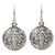 Sterling silver dangle earrings, 'Butterfly Moon' - Filigree Butterfly Earrings