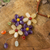 Amethyst flower necklace, 'Twilight Bouquet' - Artisan Crafted Multi-gemstone Flower Necklace thumbail