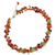 Carnelian and peridot beaded necklace, 'Heaven's Gift' - Thai Handmade Carnelian Necklace with Peridot Clusters (image 2b) thumbail