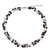 Cultured pearl and garnet beaded choker, 'Luscious Chic' - Hand Knotted Pearl Garnet and Rose Quartz Choker Necklace (image 2a) thumbail