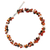 Cultured pearl and carnelian beaded choker, 'Luscious Chic' - Hand Knotted Pearl Carnelian and Tiger's Eye Choker Necklace (image 2b) thumbail