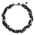 Onyx and tourmalinated quartz beaded necklace, 'Black Glam' - Artisan Crafted Onyx Tourmalinated Quartz Beaded Necklace (image 2a) thumbail