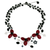 Onyx and cultured pearl flower necklace, 'Blossoming Feast' - Onyx and Pearl Beaded Necklace (image 2a) thumbail