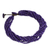 Wood torsade necklace, 'Nan Belle' - Purple Torsade Necklace Wood Beaded Jewelry (image 2c) thumbail