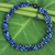 Lapis lazuli beaded necklace, 'Azure Flow' - Fair Trade Handcrafted Lapis Lazuli Beaded Necklace (image 2) thumbail