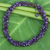 Amethyst beaded necklace, 'Lilac Flow' - Thai Amethyst Necklace Handcrafted Jewelry thumbail