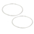 Sterling silver hoop earrings, 'Minimalist Cycle' - Artisan Crafted Sterling Silver Hoop Earrings (image 2b) thumbail