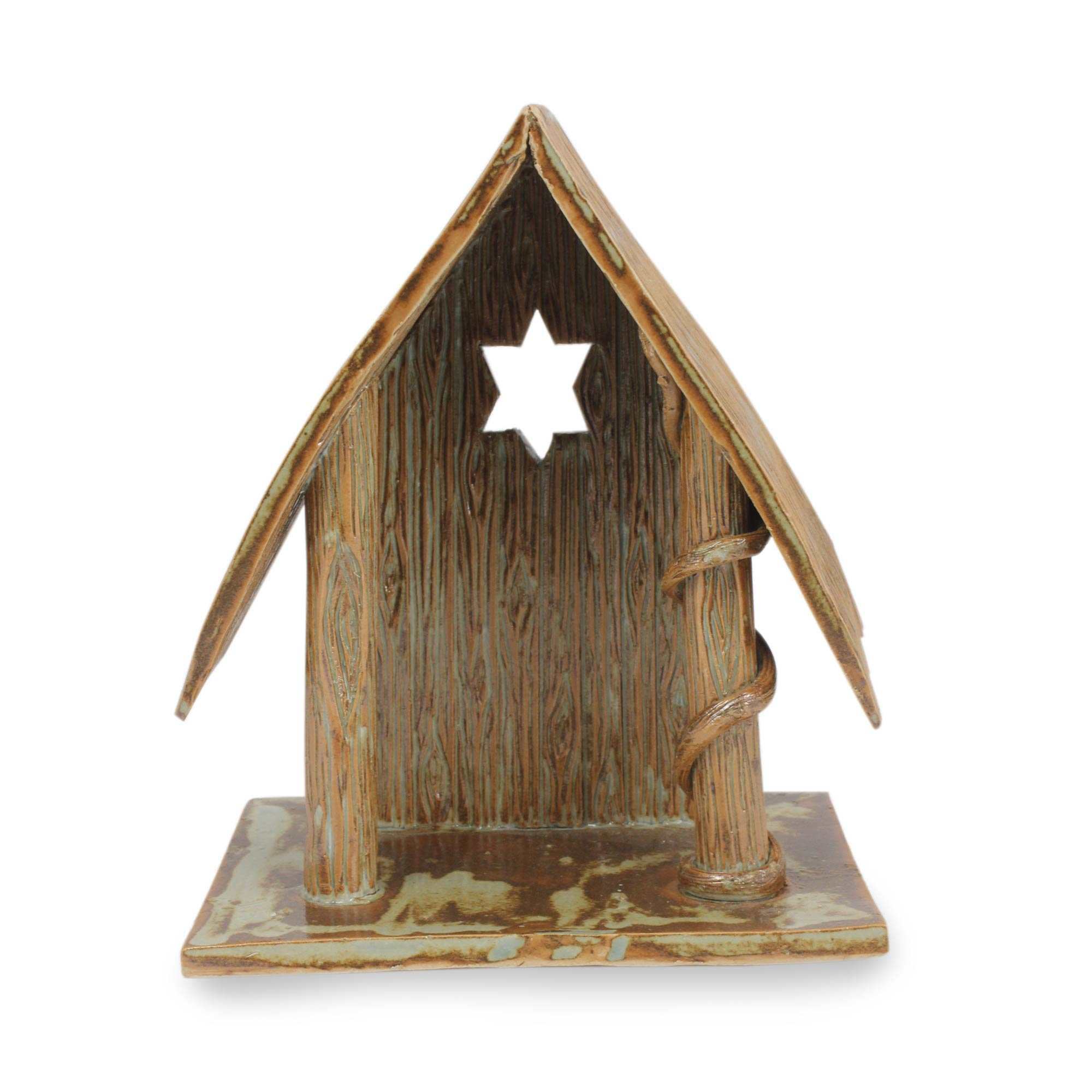 Handcrafted Ceramic Cottage for Nativity Scene - Nativity Cottage II ...