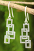 Sterling silver dangle earrings, 'Open Windows' - Artisan Crafted Silver Earrings (image 2) thumbail