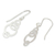 Sterling silver dangle earrings, 'Circle Dance' - Artisan Crafted Silver Geometric Earrings