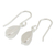 Sterling silver dangle earrings, 'Quartered Leaf' - Thai Silver Earrings (image 2b) thumbail
