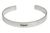 Sterling silver cuff bracelet, 'Happy' - Inspirational Silver Bracelet from Thailand (image 2a) thumbail