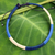 Cotton collar necklace, 'Blue Trends' - Artisan Crafted Cotton Necklace Collar thumbail