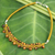 Tiger's eye collar necklace, 'Let's Dance' - Handcrafted Tigre's Eye Macrame Necklace thumbail