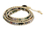 Wickelarmband aus Jaspis - Handgeknüpftes Wickelarmband mit mehrfarbigem Jaspis