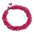 Wood torsade necklace, 'Ping Belle' - Hot Pink Torsade Necklace Wood Beaded Jewelry (image 2b) thumbail