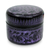 Lacquered wood box, 'Exotic Purple Flora' - Handcrafted Lacquered Wood Round Decorative Box (image 2a) thumbail