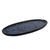 Lacquered wood catchall tray, 'Floral Medallion' - Blue on Black Lacquered Catchall Tray (image 2b) thumbail