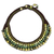 Jaspis- und Serpentinen-Halsband - Thailändischer handgehäkelter Jaspis- und Serpentinen-Halsband