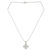 Sterling silver pendant necklace, 'Lucky Clover' - Silver Lucky 4-Leaf Clover Necklace (image 2b) thumbail