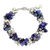 Cultured pearl and lapis lazuli beaded bracelet, 'Gracious Lady' - Handmade Bracelet with Lapis Lazuli and Pearls thumbail