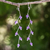 Amethyst dangle earrings, 'Lightning' - Modern Handcrafted Amethyst Dangle Earrings (image 2) thumbail
