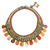 Karneol- und Quarz-Kropfband, 'Dawn Sun - Gehäkelte Halskette mit mehreren Edelsteinen