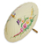 Cotton and bamboo parasol, 'Butterfly Paradise' - Cotton and Bamboo Handcrafted Parasol (image 2a) thumbail