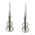 Sterling silver dangle earrings, 'Thai Violin' - Music Theme Sterling Silver Earrings (image 2a) thumbail