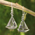 Sterling silver dangle earrings, 'Mariner' - Sailboat Theme Sterling Silver Earrings