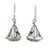 Sterling silver dangle earrings, 'Mariner' - Sailboat Theme Sterling Silver Earrings thumbail