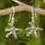 Sterling silver dangle earrings, 'Ocean Angel' - Starfish Sterling Silver Dangle Earrings thumbail