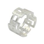 Sterling silver band ring, 'Open Windows' - Thai Artisan Crafted Sterling Silver Band Ring