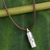 Men's sterling silver necklace, 'Thai Art' - Handcrafted Men's Necklace Fair Trade Jewelry thumbail