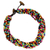 Wood torsade necklace, 'Trang Belle' - Torsade Necklace- 10 Strands of Multi-Colored Wood Beads wit (image 2b) thumbail