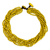 Wood torsade necklace, 'Phrae Belle' - Wood Beaded Jewelry Yellow Torsade Necklace thumbail
