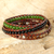 Wickelarmband aus Onyx und Achat - Handgefertigtes Wickelarmband mit mehreren Edelsteinen