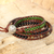 Wickelarmband aus Onyx und Achat - Handgefertigtes Wickelarmband mit mehreren Edelsteinen