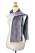 Silk scarf, 'Gray Transitions' - Hand-dyed Silk Scarf from Thailand (image 2c) thumbail