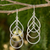 Sterling silver dangle earrings, 'Perpetual Cascade' - Handcrafted Sterling Silver Earrings (image 2) thumbail