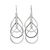 Sterling silver dangle earrings, 'Perpetual Cascade' - Handcrafted Sterling Silver Earrings thumbail