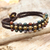 Jasper wristband bracelet, 'Colors of Joy' - Jasper and Brass Wristband Bracelet thumbail