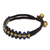 Lapis lazuli wristband bracelet, 'Blue Joy' - Lapis Lazuli and Brass Wristband Bracelet
