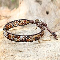 Achat-Armband, „Couple in Love“ – Thai-Perlen-Achat-Armband