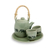 Celadon ceramic tea set, 'Elephant Parade' (set for 2) - Thai Celadon Elephant Theme Tea Set for Two