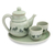 Teeservice aus Celadon-Keramik - Grünes thailändisches Celadon-Teeservice aus Keramik für zwei Personen