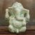 Celadon ceramic figurine, 'Faithful Ganesha' - Hand Crafted Celadon Ganesha Statuette from Thailand (image 2) thumbail